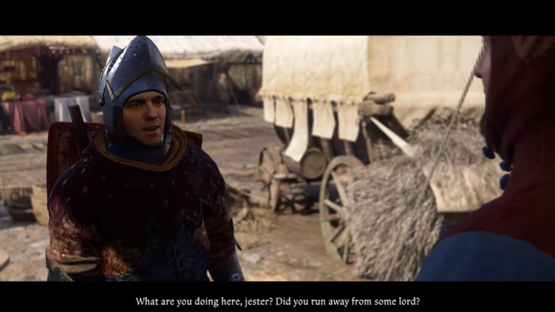 Fale com Jimbo e jogue um jogo de dados com ele (Imagem via Warhorse Studios || YouTube/@StretfordBear)