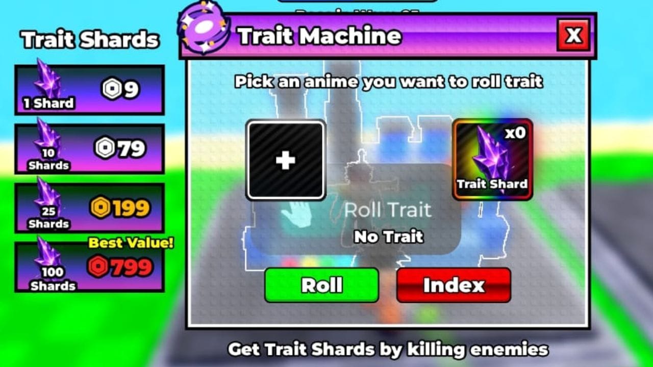 The Trait Machine (Image via Roblox)