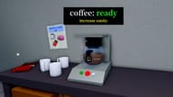 A máquina de café (imagem via Roblox)