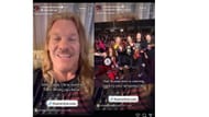 Screenshots from Chris Jericho's IG announcement (Image via Instagram @chrisjerichofozzy)