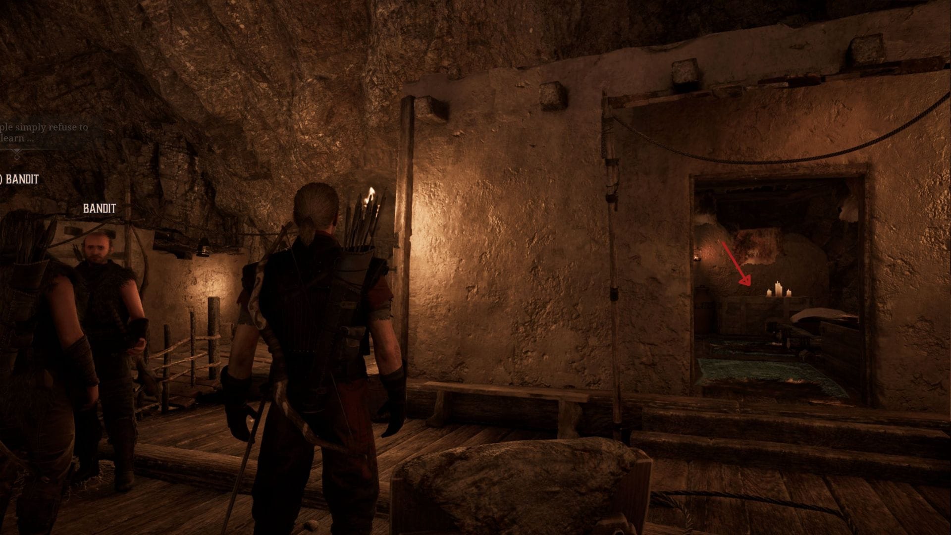 There will be Bandits near the hut so you will have to sneak in (Image via Alkimia Interactive)