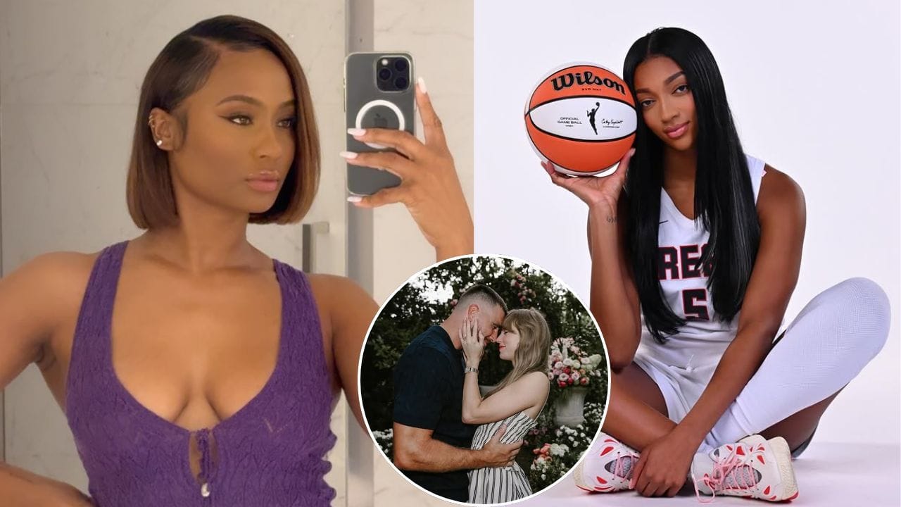 Angel Reese gets triggered by Kayla Nicole's "so fire" look as NFL influencer sends NSFW warning amid Taylor Swift drama