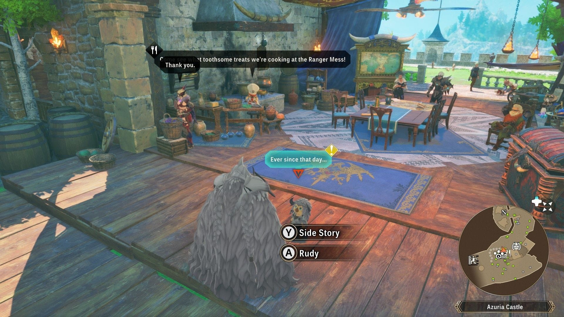 Talk to Rudy after reaching Galyad to start his side story in Monster Hunter Stories 3 (Image via Capcom || SK Gaming)