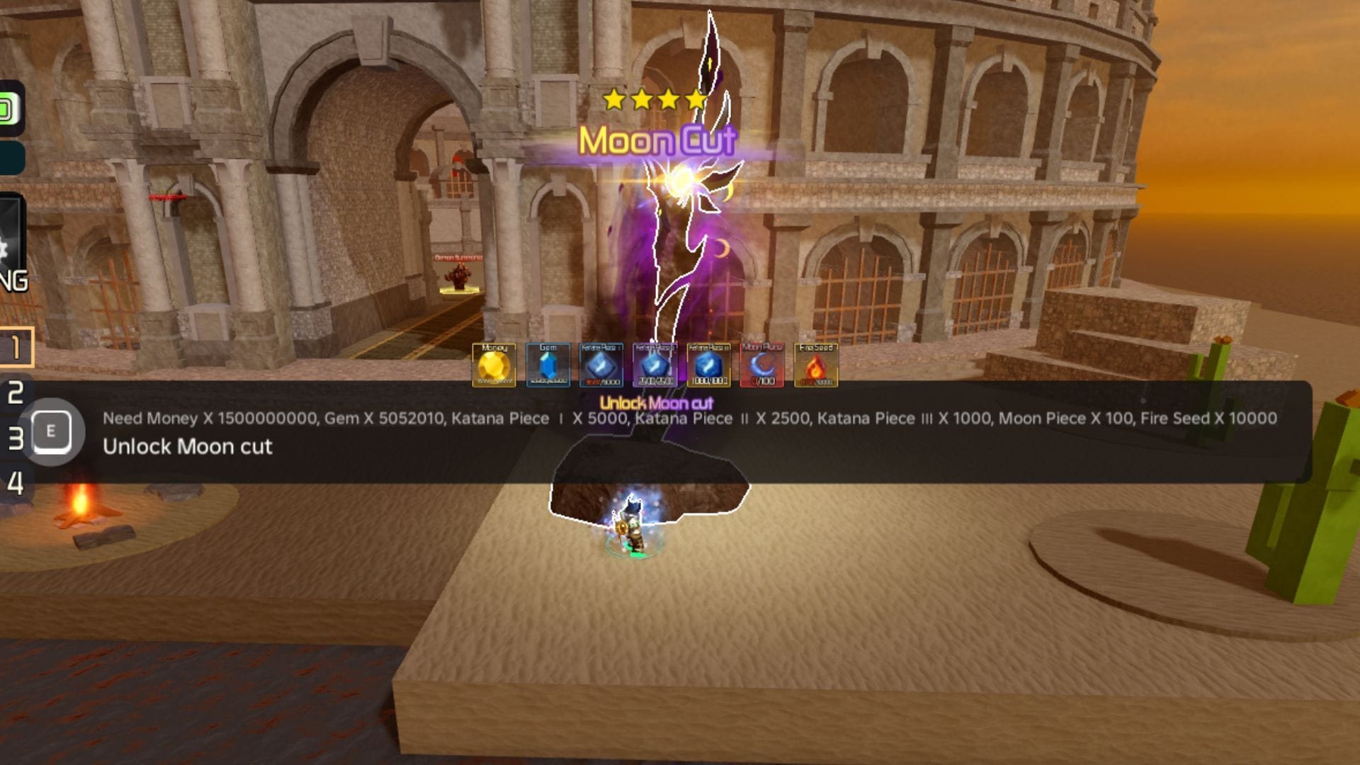 The Moon Cut Blade can be found on Nidavellir Island (Image via Roblox)