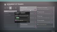 Complete quaisquer sete subcategorias no Monumento do Triunfo (Imagem via Bungie)