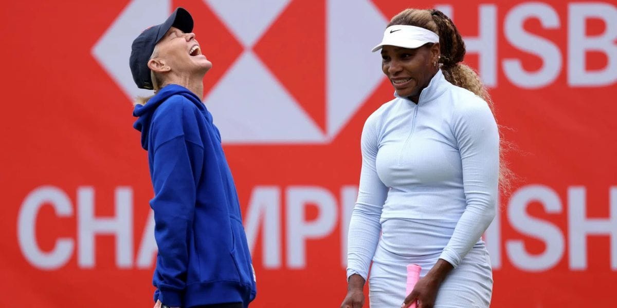 WATCH: Serena Williams ends with her pants on the floor as coach Rennae Stubbs shares hilarious training goof-up