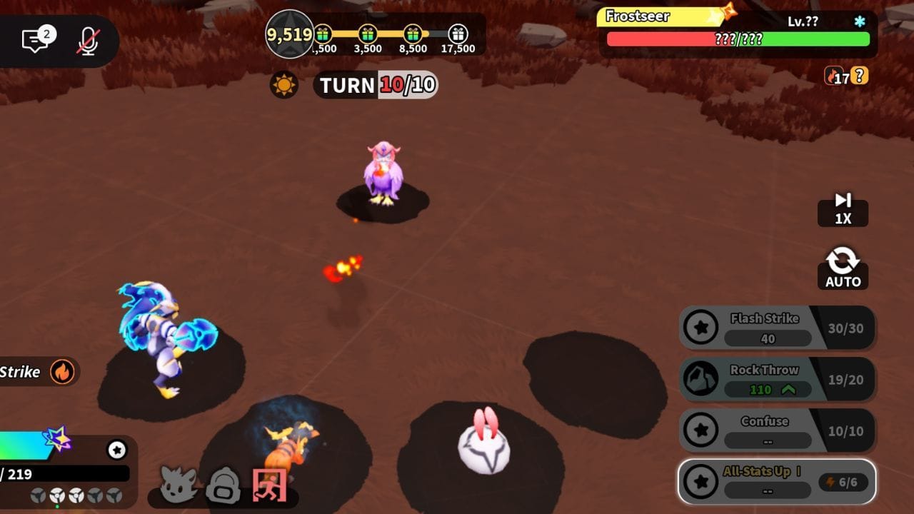 Frostseer como o chefe do mundo (imagem via Roblox)