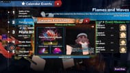 The Flames and Waves Event shop (Image via Roblox)