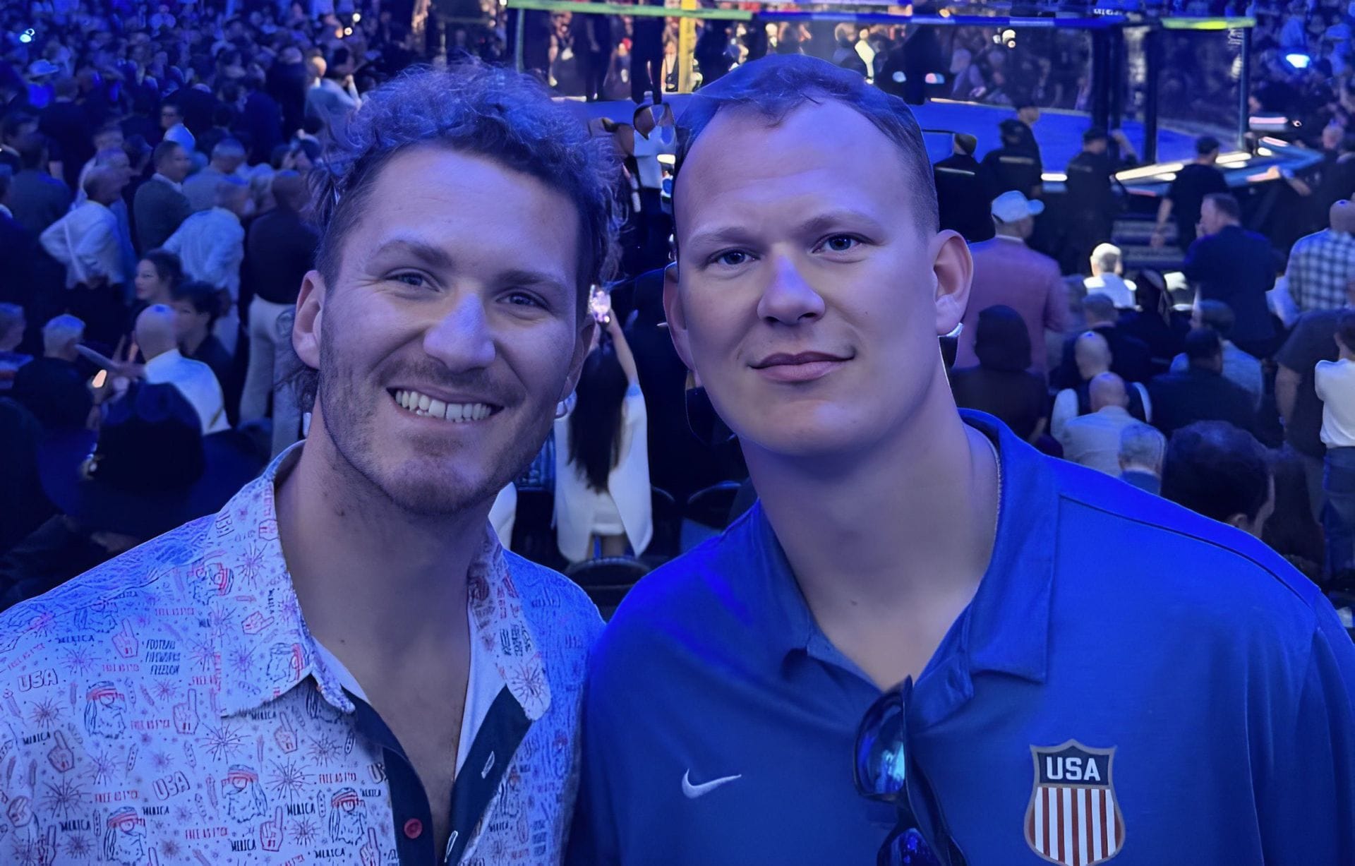 [Pic] Brady & Matthew Tkachuk enjoy UFC Freedom 250 at White House with President Donald Trump in attendance