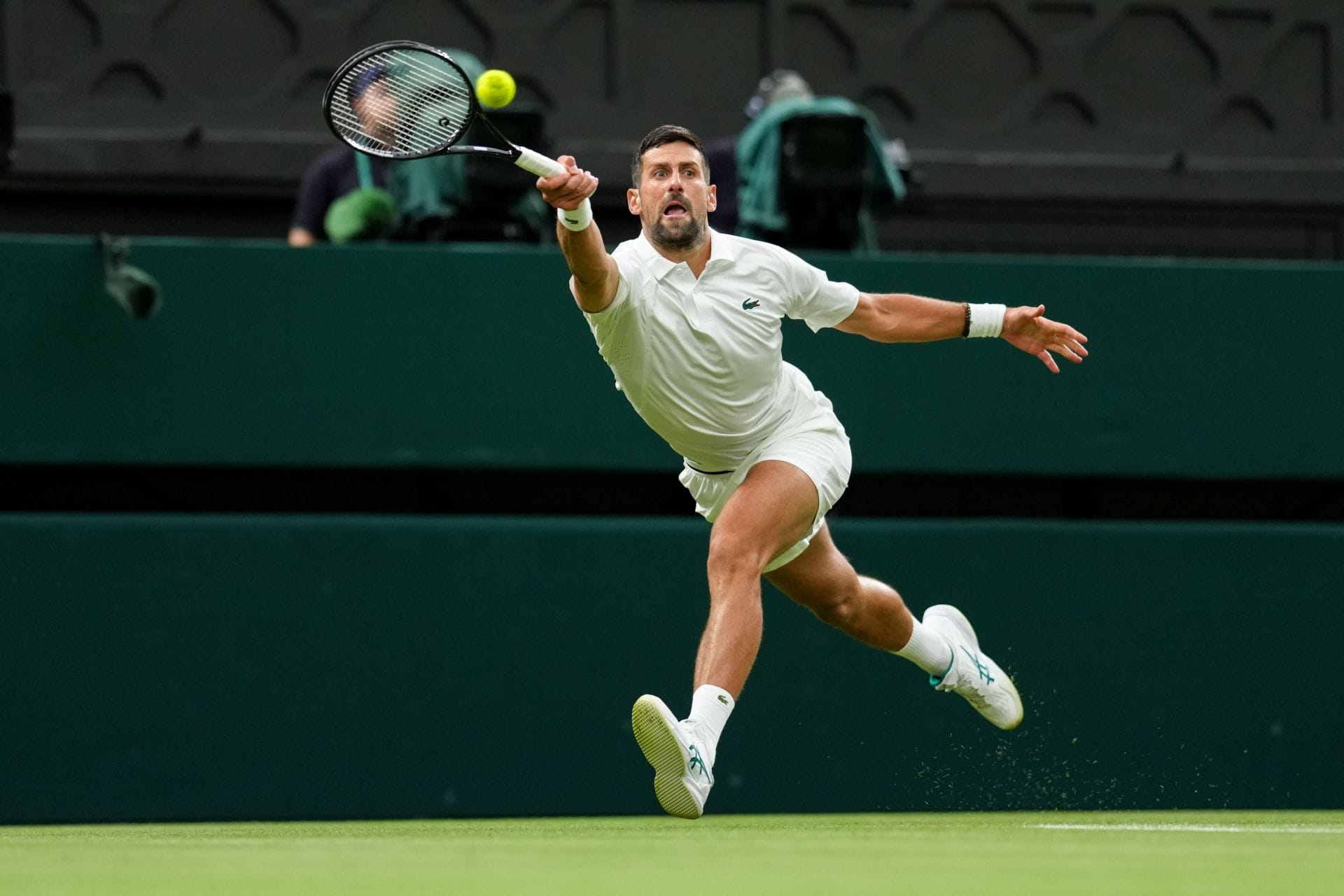 Novak Djokovic em ação no Campeonato de Wimbledon de 2026 (Fonte: Getty)