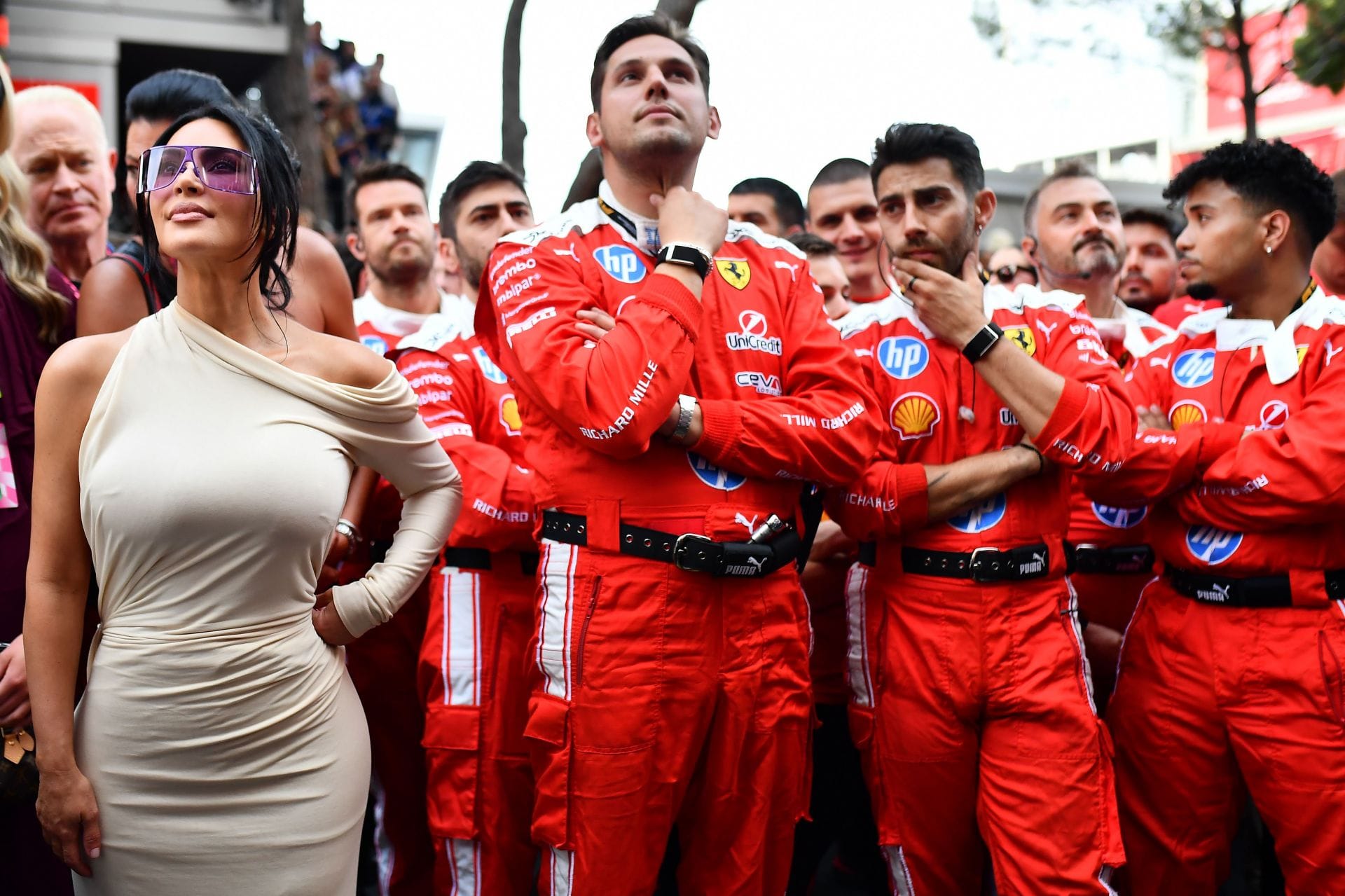 Kim Kardashian reacts to Lewis Hamilton winning the F1 Barcelona GP