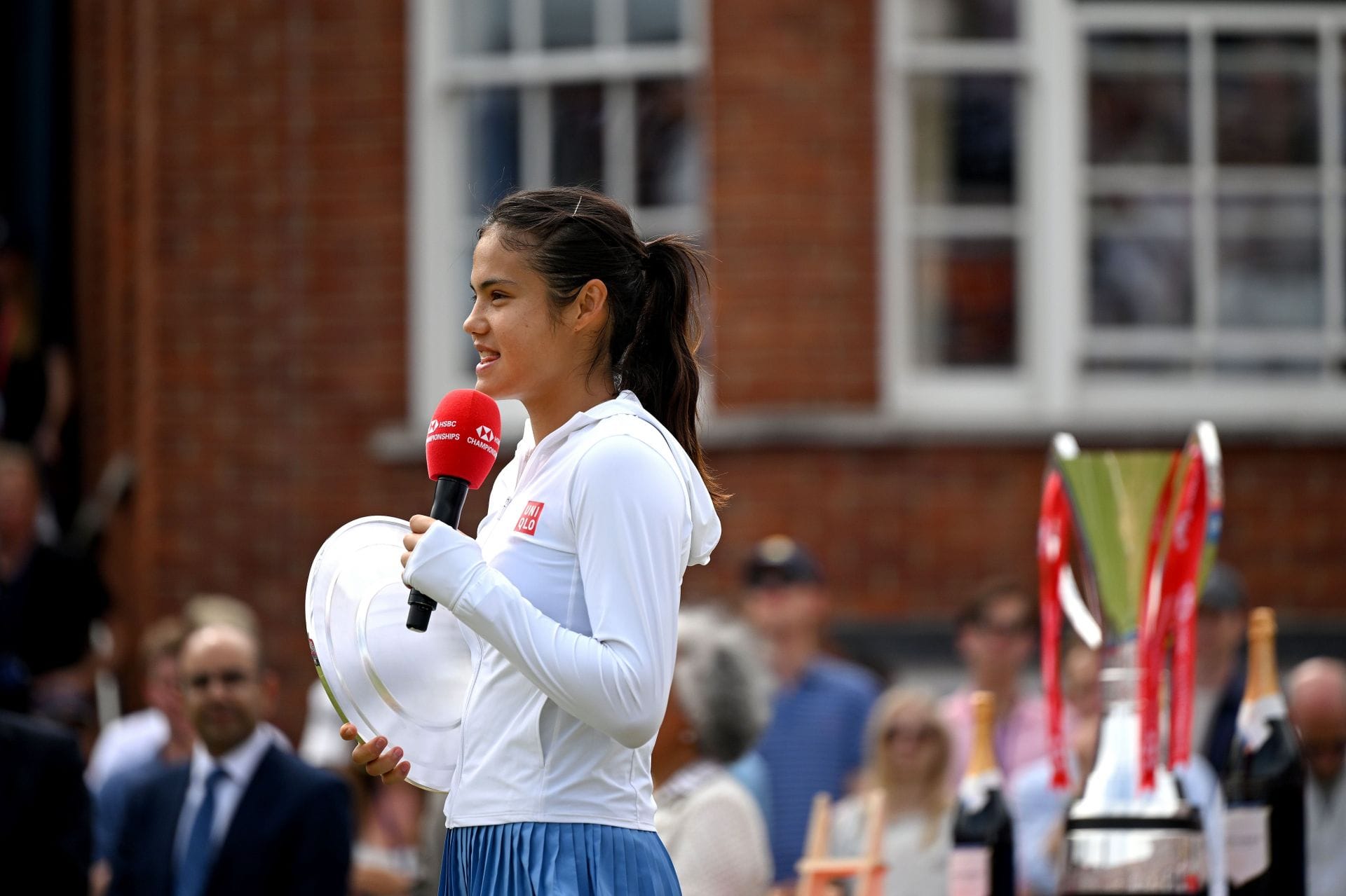 Emma Raducanu retratada no Campeonato HSBC de 2026 | Fonte da imagem: Getty