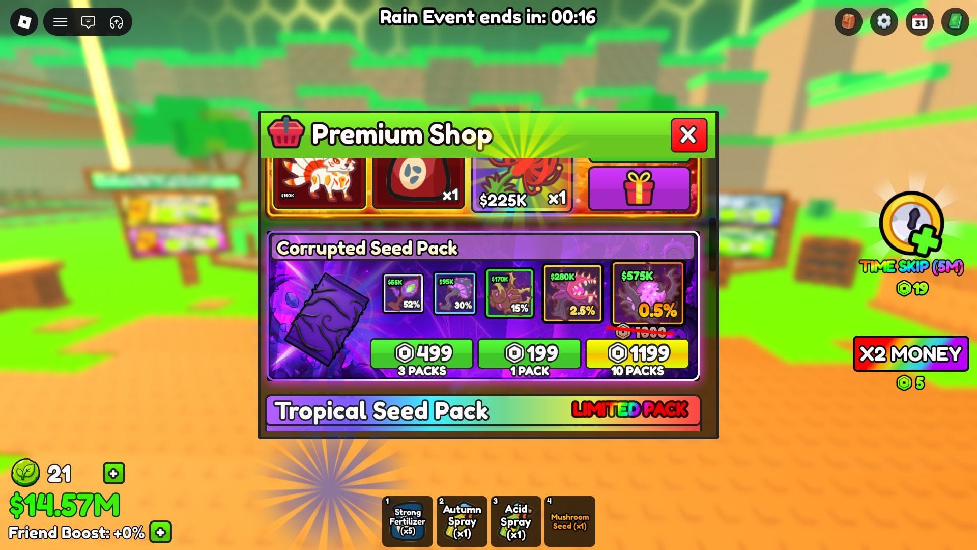 The Heart of Corruption is the rarest seed in the Corrupted Seed Pack (Image via Roblox)