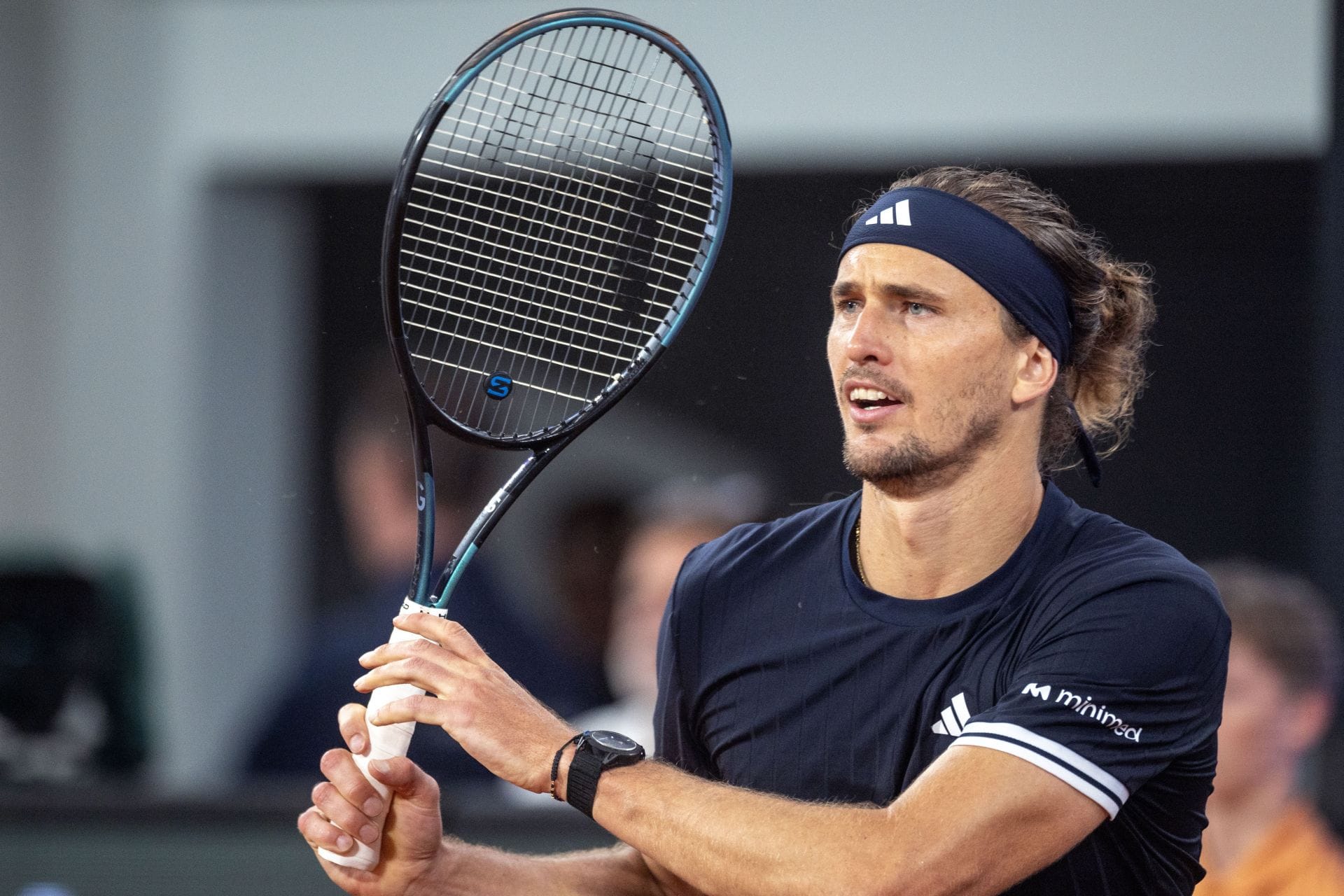 Alexander Zverev of Germany during the 2026 French Open Tennis Tournament in Paris, France. (Photo by Getty Images)