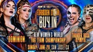 Gráfico da partida para Divine Dominion vs Thunder Rosa/Olympia (Imagem via X @AEW)
