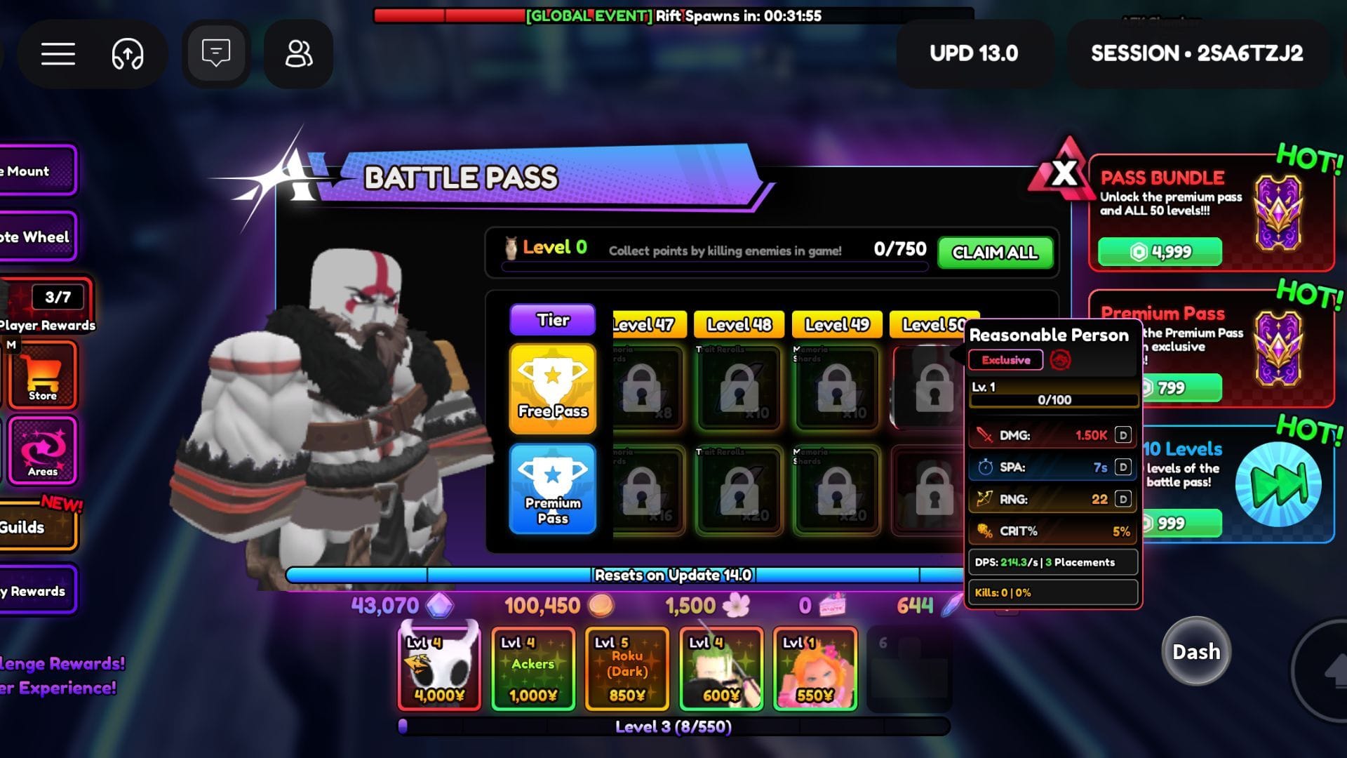 Season 13 Battlepass (Image via Roblox)