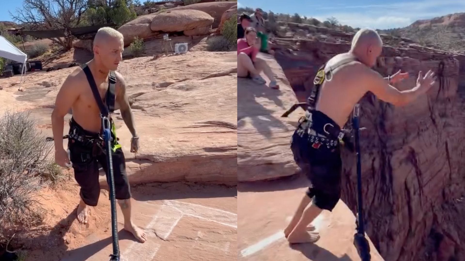 Watch: Former AEW World Champion Darby Allin Jumps Off Cliff