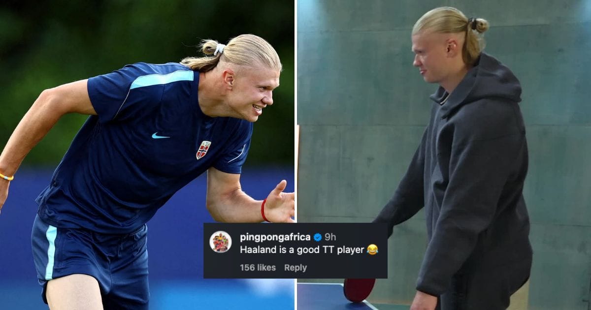 "That was actually a crazy shot", "Best video I have ever seen" - Fans react as Erling Haaland impresses playing table tennis during FIFA World Cup