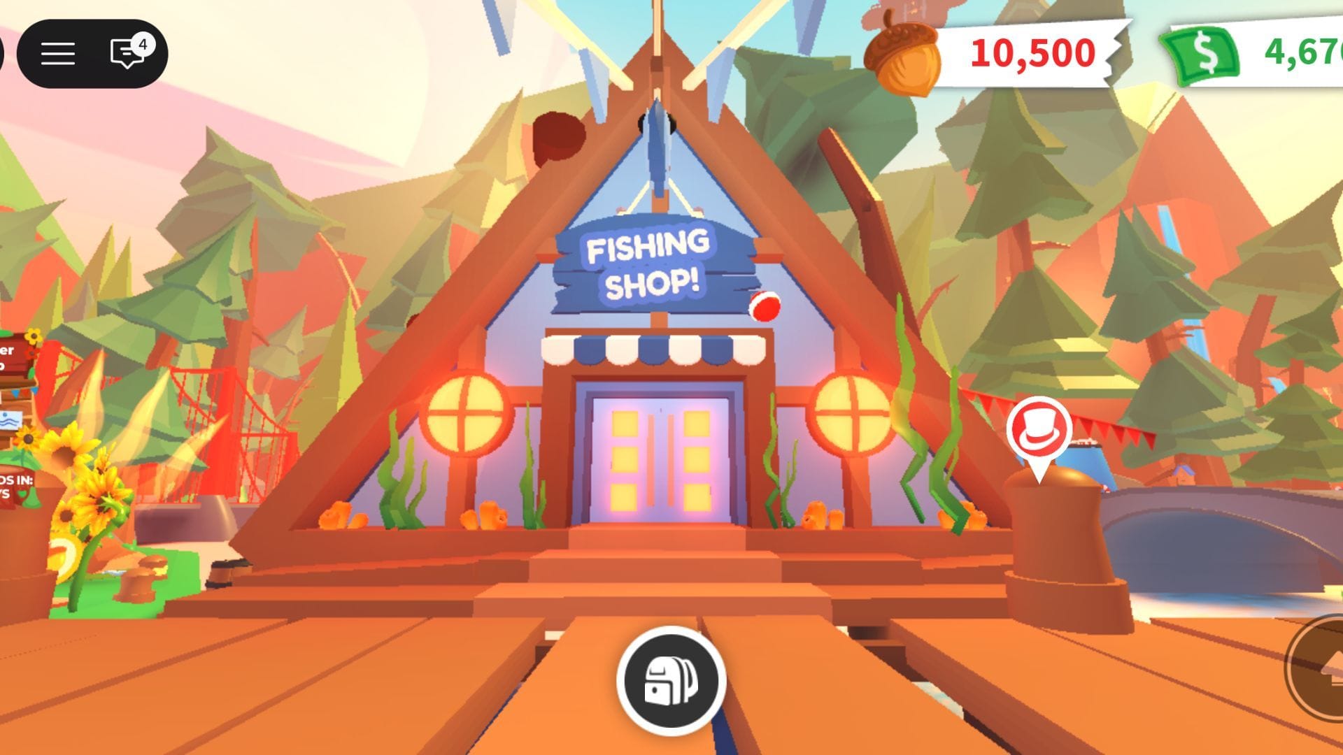 Loja de pesca (imagem via Roblox)