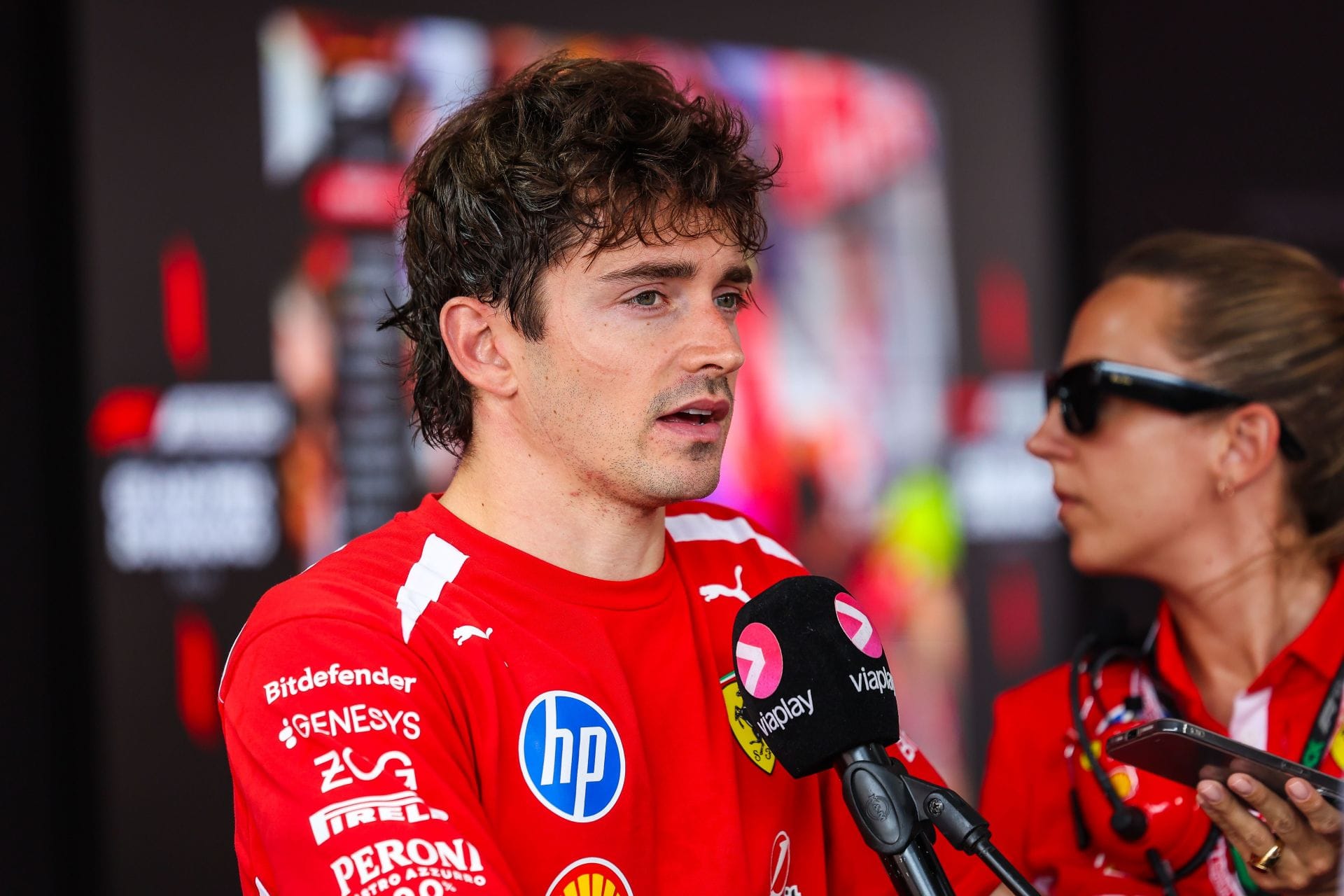 Charles Leclerc reacts to his heartbreaking DNF in the F1 Monaco GP