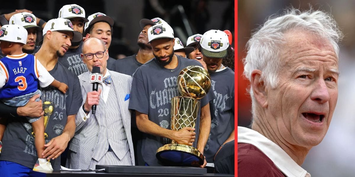 Superfan John McEnroe wills Knicks to 3rd NBA Championship title of his lifetime days after 'most positive' cheering experience