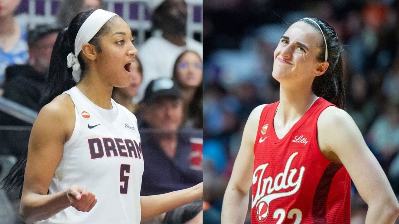 "She won't like it when CC hit back", "Cook that BIMBO" - WNBA Fans Go Wild After Angel Reese Mocks Caitlin Clark's Foul Baiting Antics With Flop Move