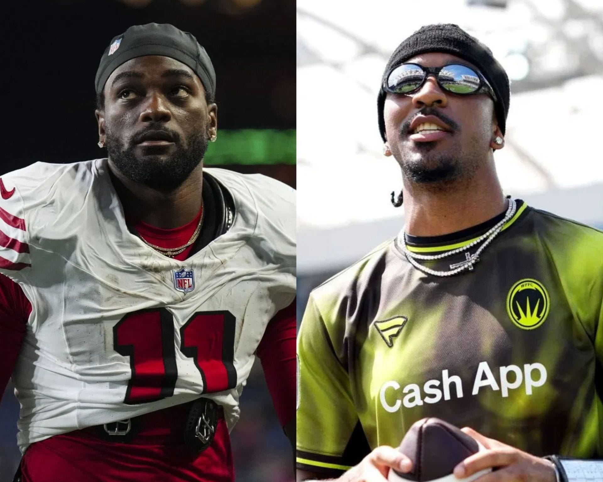 49ers WR Brandon Aiyuk drops cryptic reaction on Jayden Daniels’ media day post by Commanders