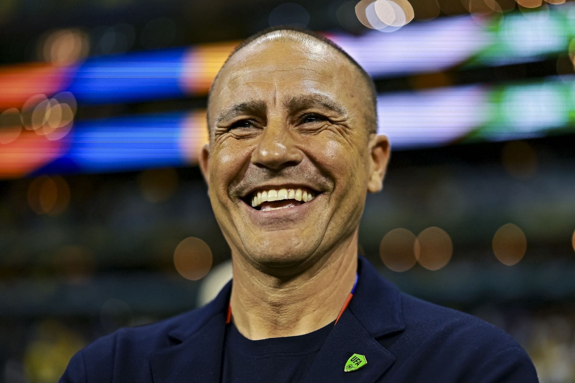 O técnico do Uzbequistão, Fabio Cannavaro, na Copa do Mundo FIFA de 2026 - Fonte: Getty