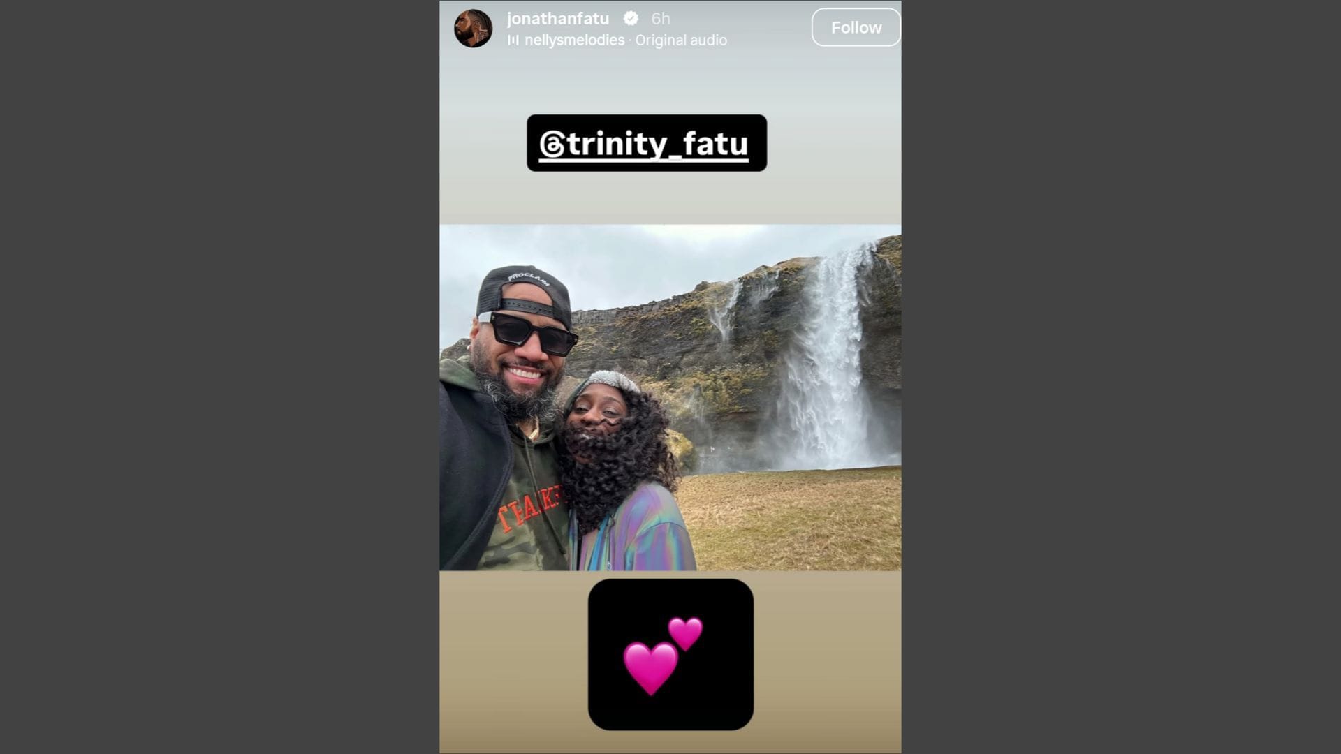 Jimmy Uso e Naomi [Image via Instagram/@jonathanfatu]