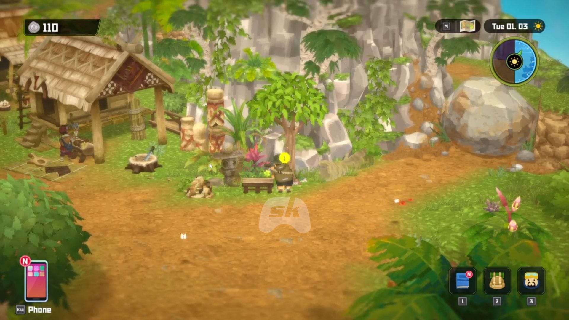 Bangkirai Wood no passo a passo de Dave the Diver In the Jungle (Imagem via Sportskeeda Gaming || Mintrocket)