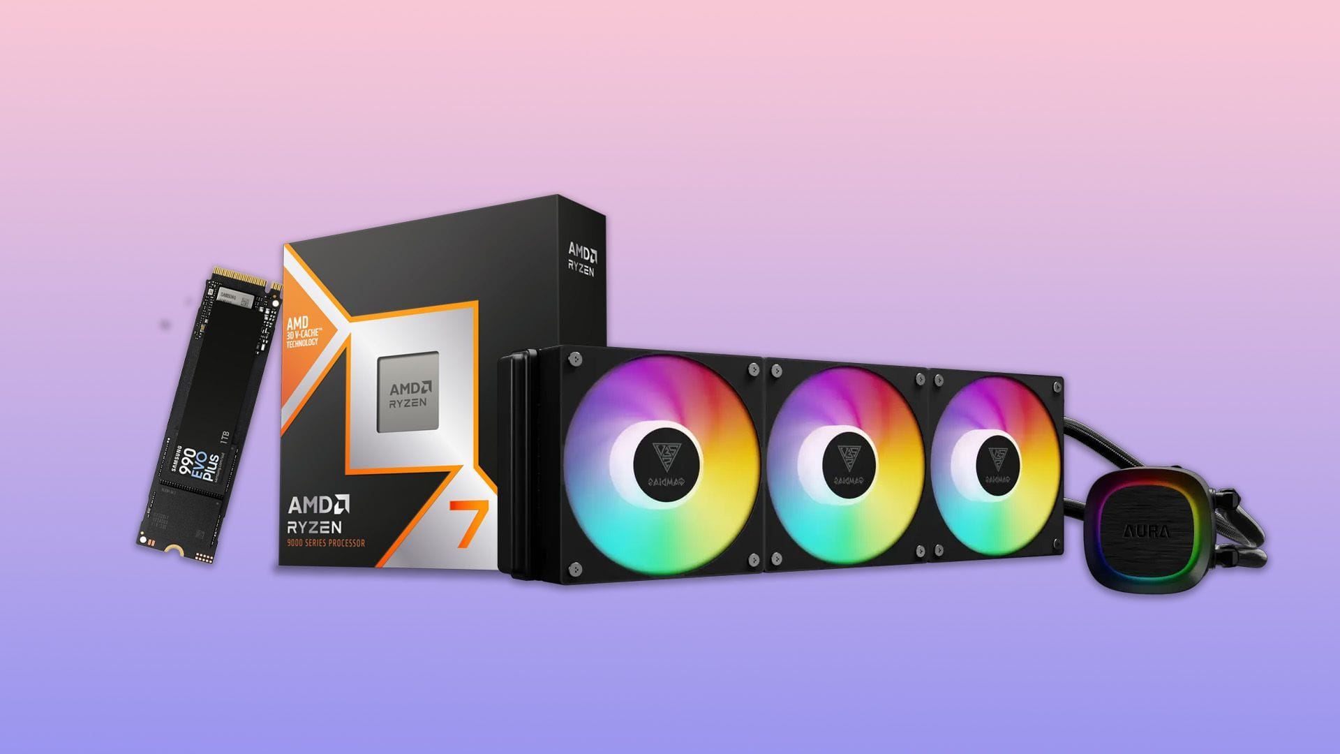 Newegg offers Ryzen 7 9800X3D and 1TB SSD bundle deal with free AIO cooler under $600, goes out of stock in less than an hour