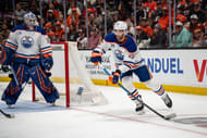 Nurse skates with puck during a game - Source: Imagn