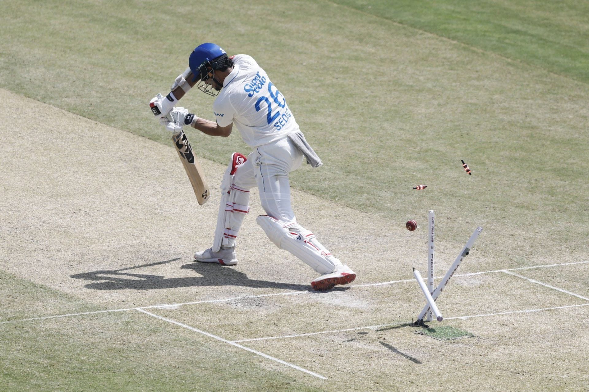 Prasidh Krishna sends the off-stump cartwheeling to dismiss Sediqullah Atal for 17 in IND vs AFG 2026 Test [Watch]