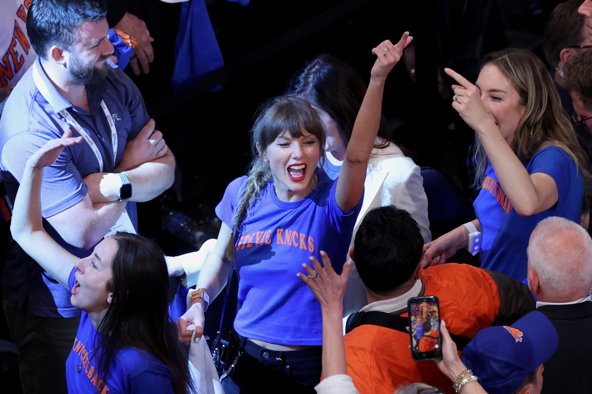 "That is a Chiefs-only sports slogan": Nick Wright doesn't mince words on Taylor Swift using his catchphrase after Knicks' historic Game 4 win 