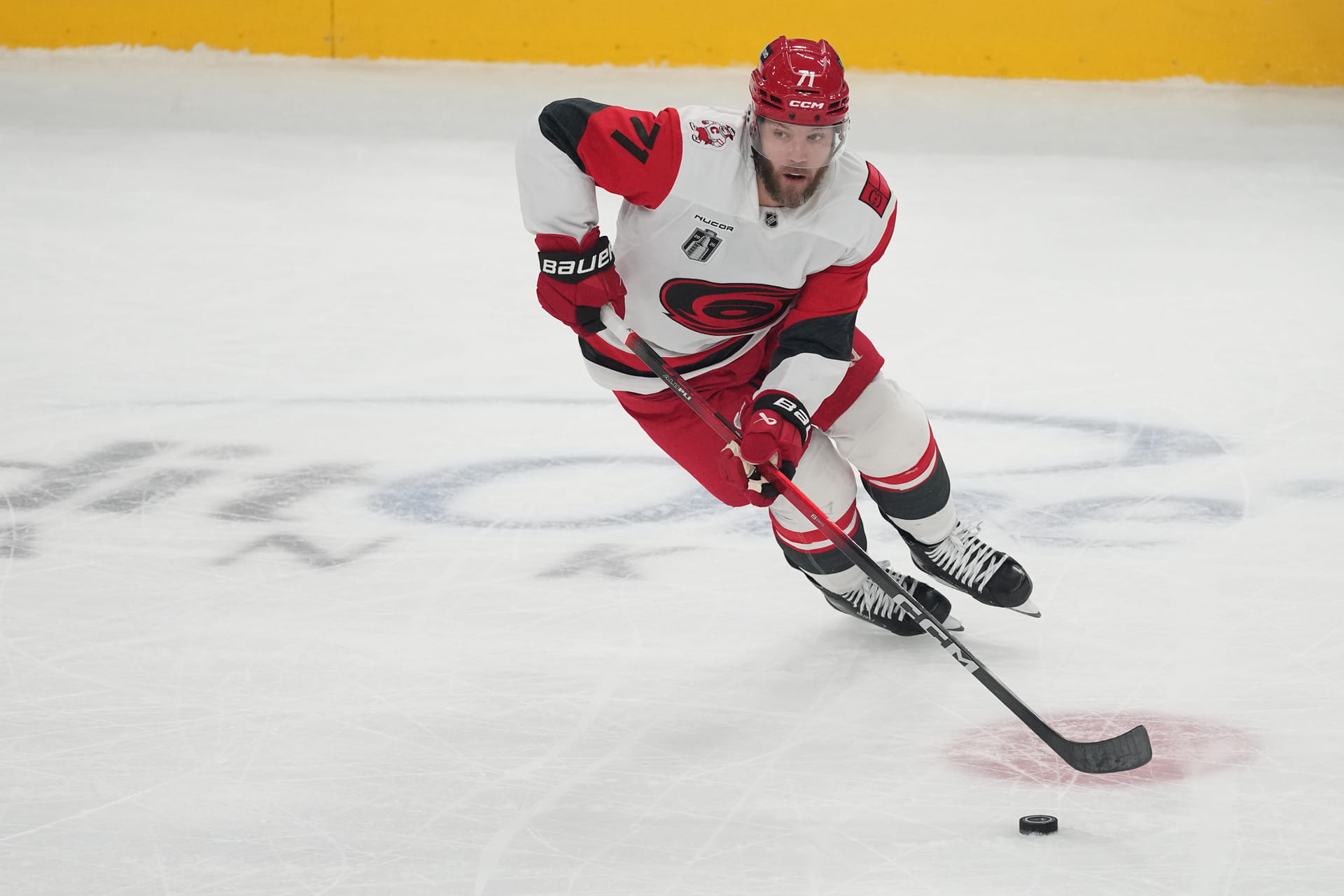 Moments after Hurricanes' Stanley Cup win, Taylor Hall shares a message for Connor McDavid