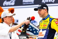 Denny Hamlin após vitória em Pocono - Fonte: Imagn