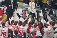 Rod Brind'Amour celebrates Cup victory - Source: Imagn