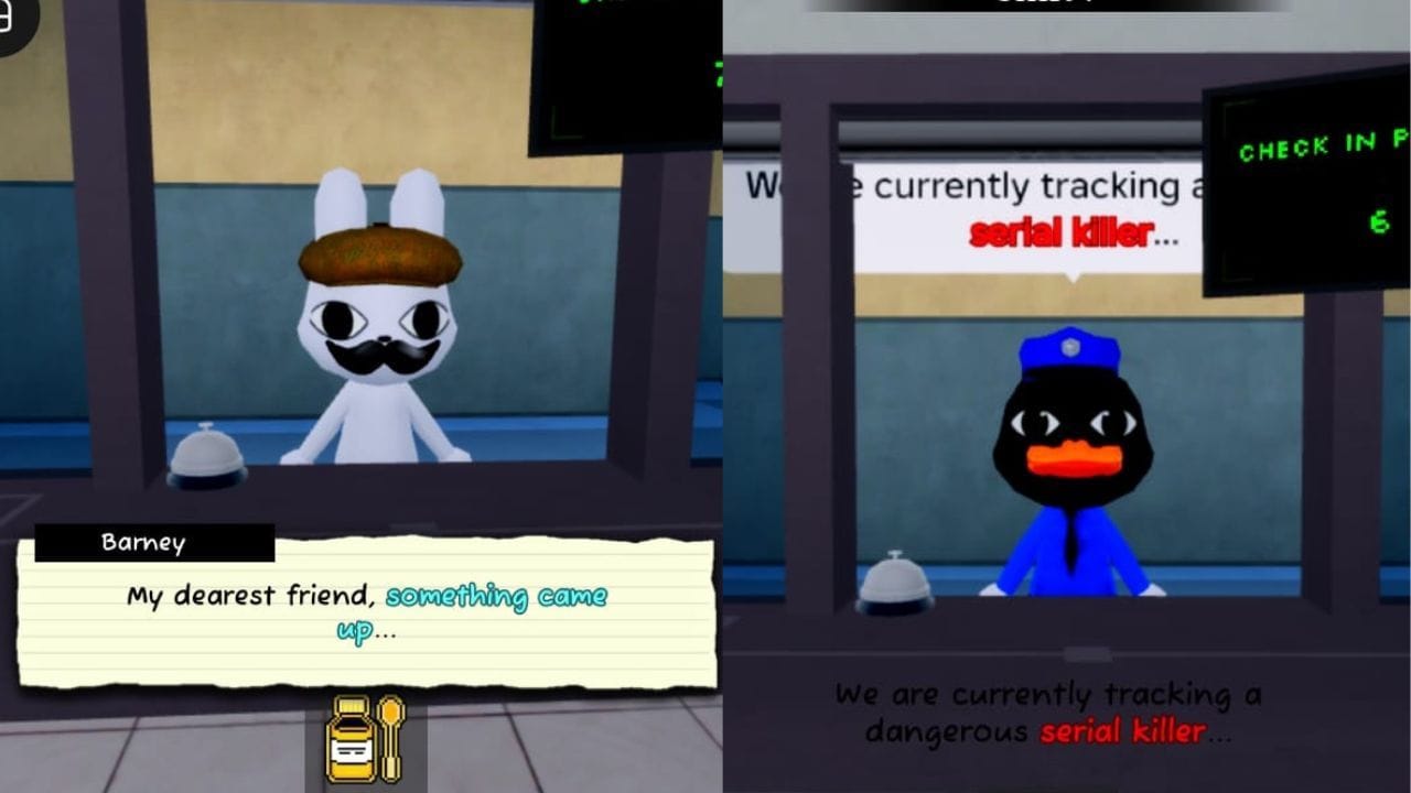 Barney pede sua ajuda (Imagem via Roblox)