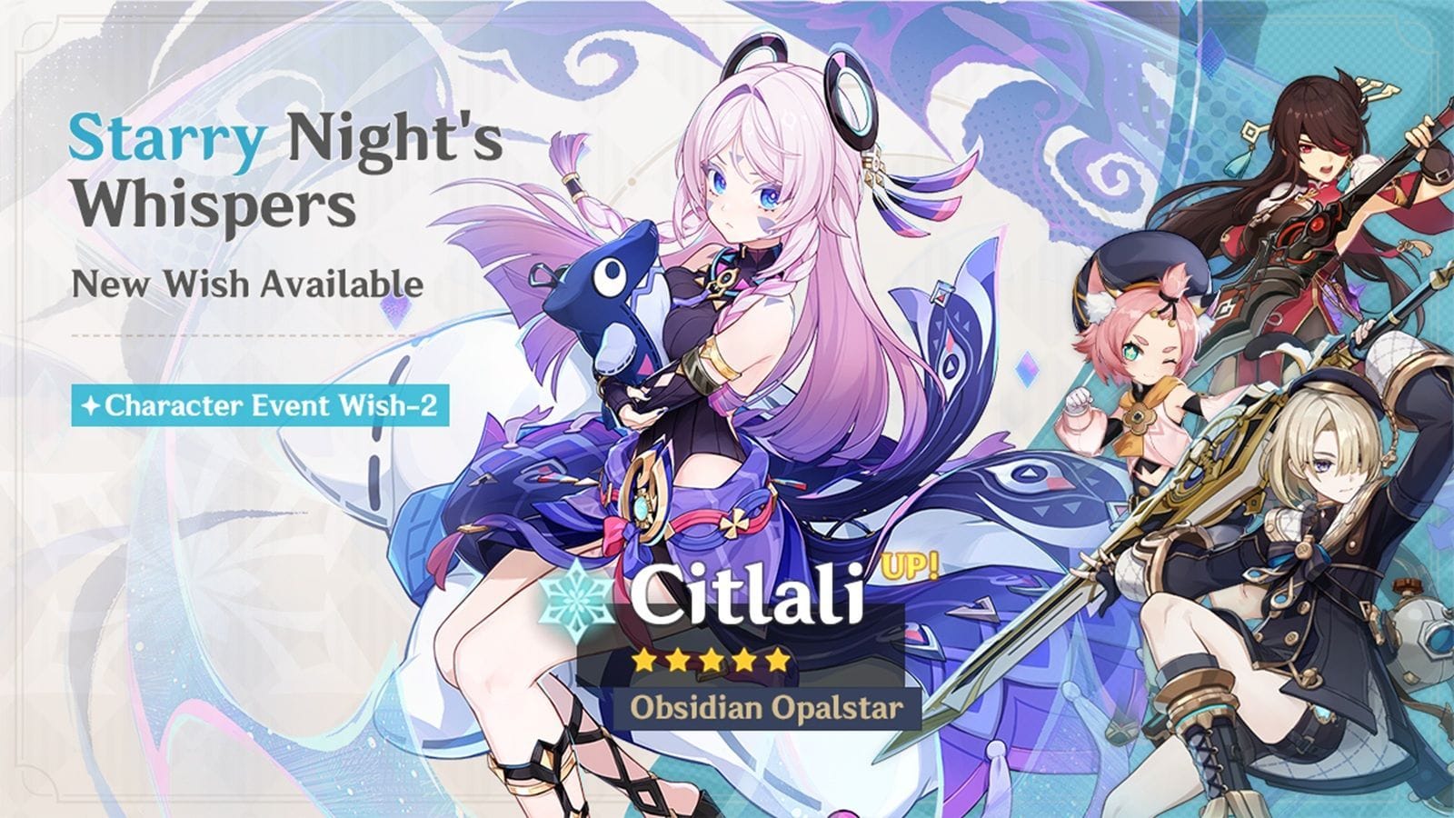Banner de Citlali na versão Luna VIII (Imagem via HoYoverse)