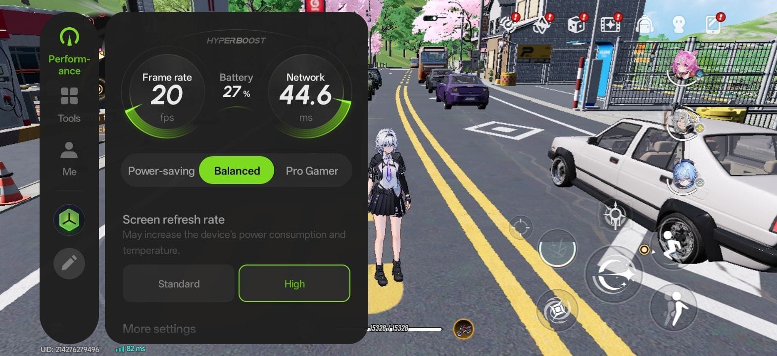 FPS values are on the lower side and the game is barely playable (Image via SK Tech || OnePlus)