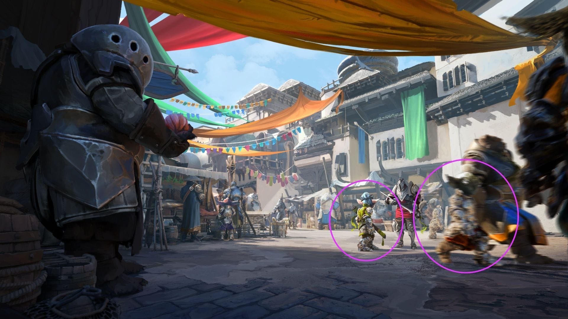Temos pelo menos duas manchas de Asura nesta obra de arte. (Imagem via ArenaNet)