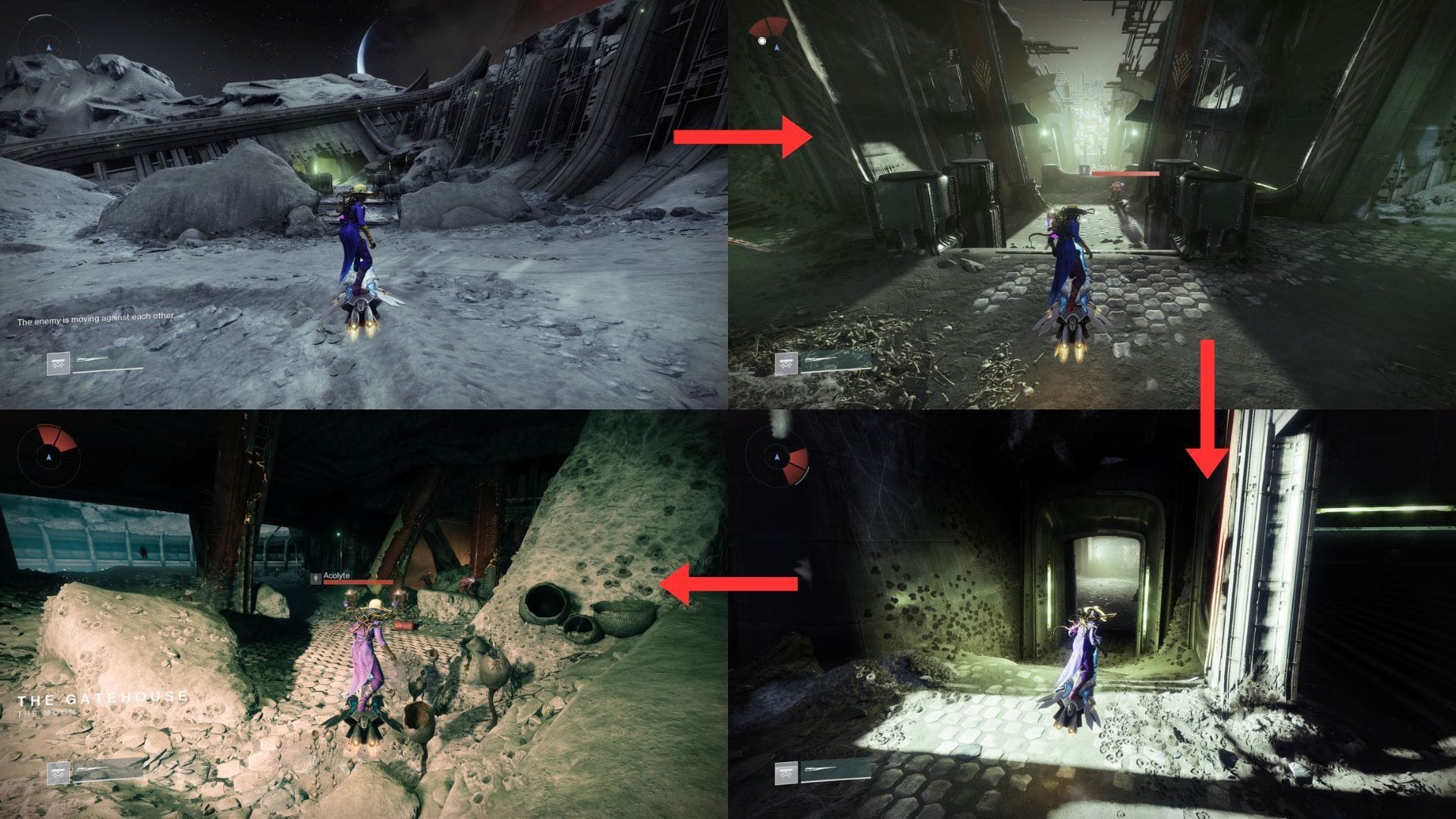 Entrando na Boca do Inferno pelo Porto de Sorrow (Imagem via Bungie)