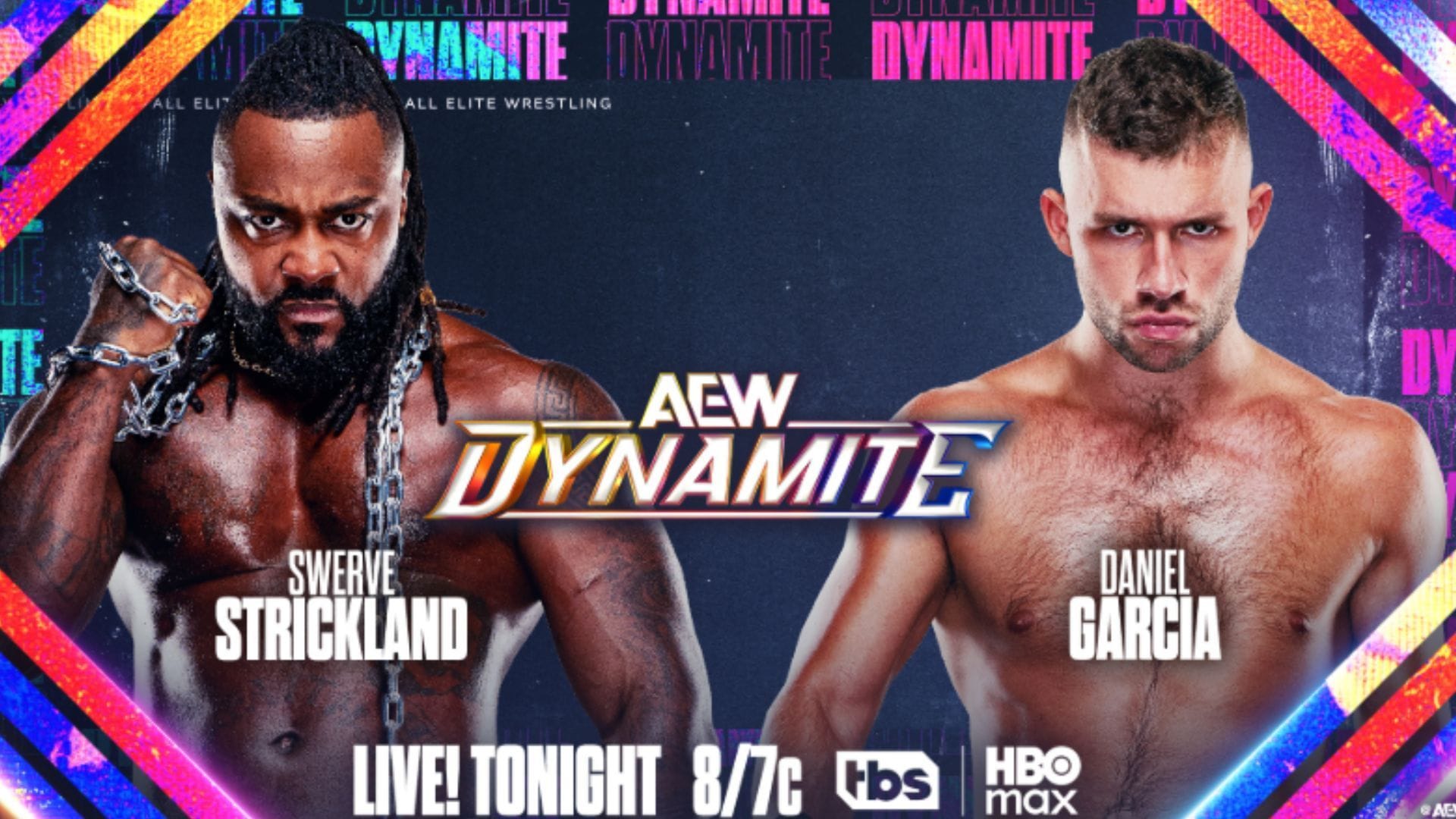 Match graphic for Swerve Strickland vs Daniel Garcia (Image via X @AEW)