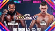 Match graphic for Swerve Strickland vs Daniel Garcia (Image via X @AEW)