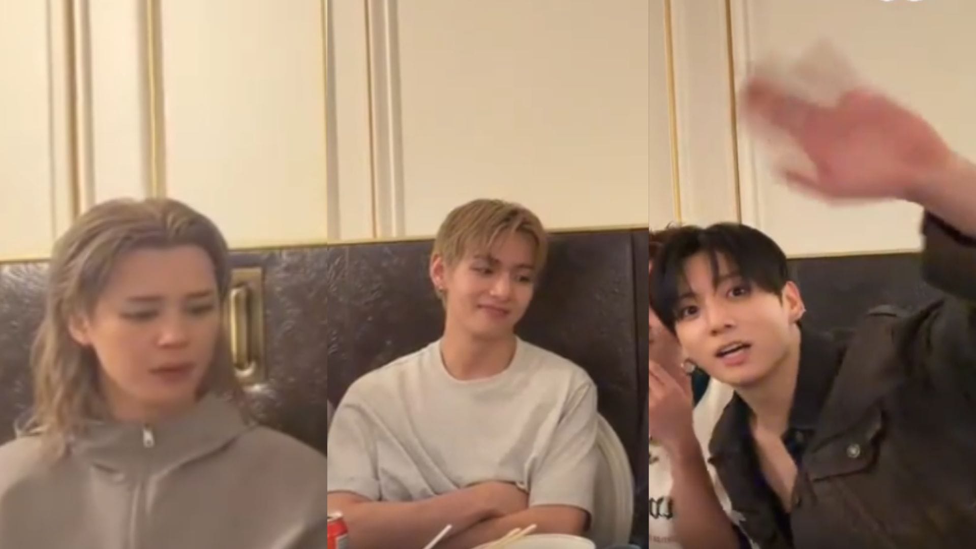"They are scaring him out"- Fans melt over BTS' Jimin's concerned reaction to Taehyung and Jungkook picking him in the trolley dilemma
