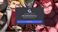 Convite do servidor para o Battle Piece Discord (Imagem via Roblox)