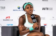 Coco Gauff, dos Estados Unidos, no Aberto de Tênis de Berlim de 2026, na Alemanha (foto de Getty Images)