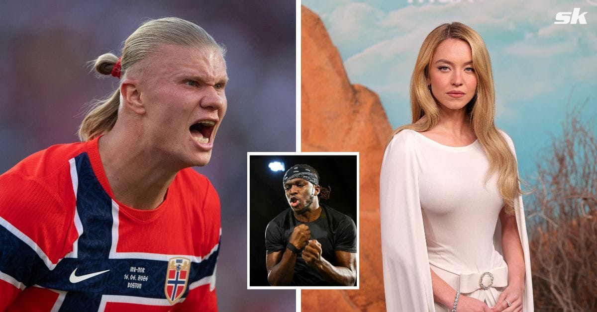 “I was thinking of her!” - Erling Haaland makes hilarious Sydney Sweeney mix-up during celebrity lookalike challenge with KSI