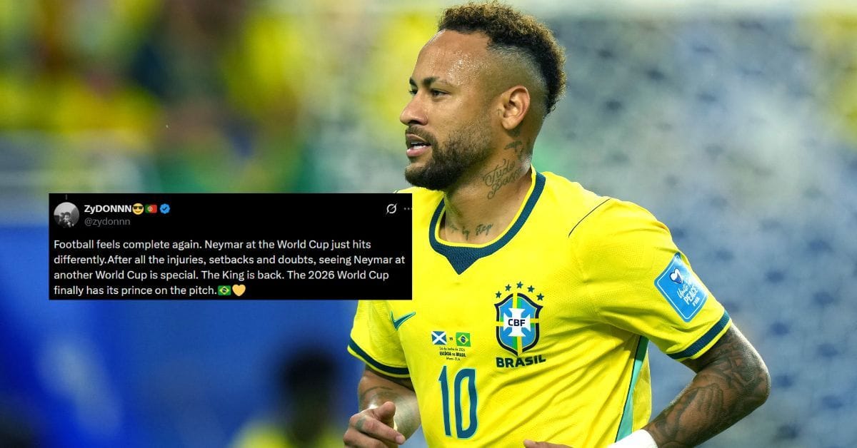 "Football feels complete again" - Fans react as Neymar returns to action for Brazil after 981 days at FIFA World Cup