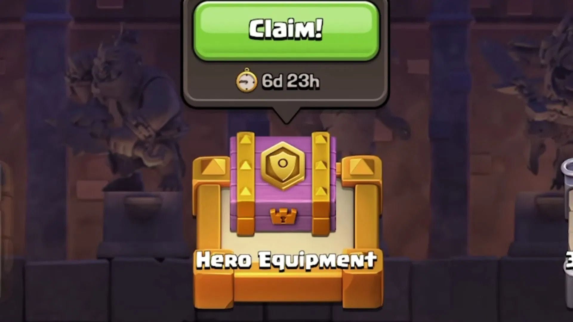 You can get Epic Equipment from Hero Journey (Image via Supercell)